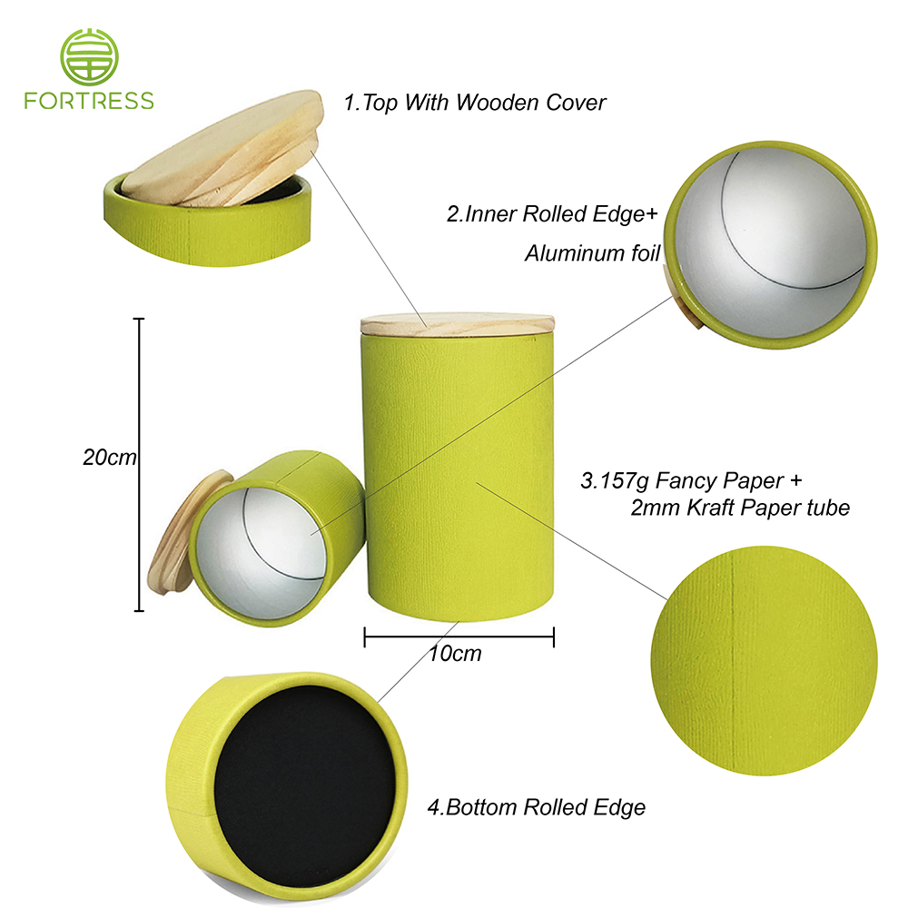 Дизайн кофейных зерен Роскошная упаковка из крафт-бумаги Луф-чай Коробки с печатью на заказ -  - 15
