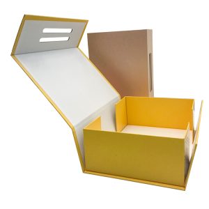 Первоклассная фабричная оптовая жесткая складная картонно-бумажная складная коробка для подарочной упаковки
