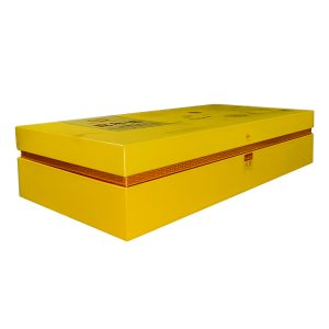 Оптовая изготовленная на заказ желтая коробка для переворачивания магнита для пищевых продуктов с дизайнерской упаковкой с тиснением - Промышленность бумажных коробок - 1