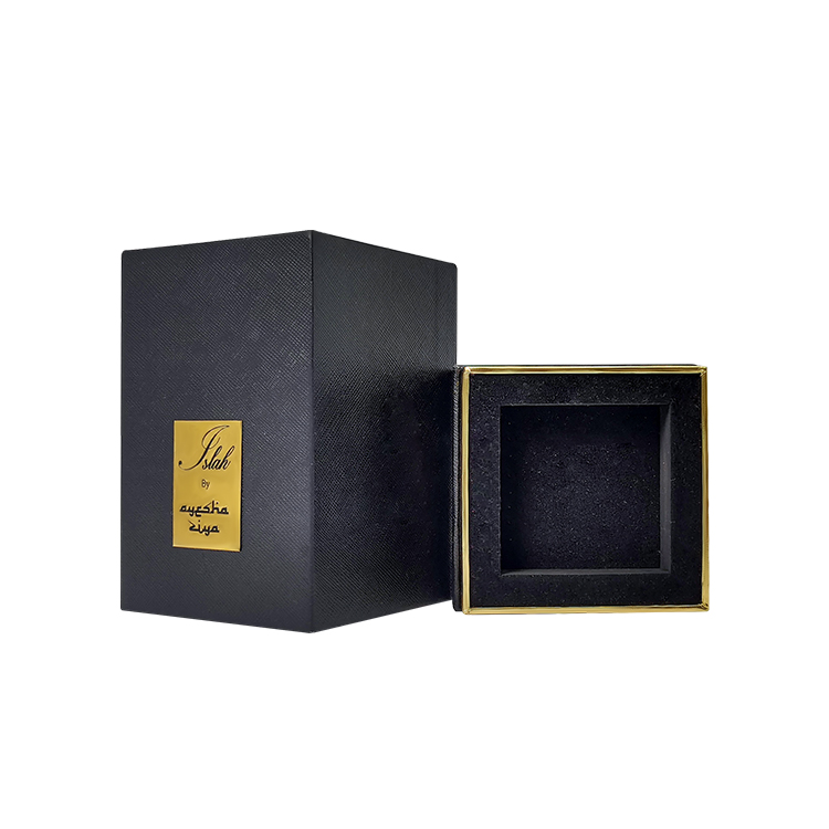 Изысканно роскошные качественные коробки для упаковки парфюмерных подарков с золотым горлышком - Коробки с крышкой и основанием из двух частей - 4