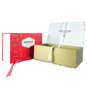Изготовленная на заказ коробка подарка тесемки подарочных коробок полного цвета горячая продавая упаковывая с магнитом