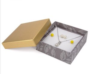 Бумажная коробка с частичным покрытием ювелирных изделий accpet дизайна нестандартного размера для упаковки кольца серьги браслета