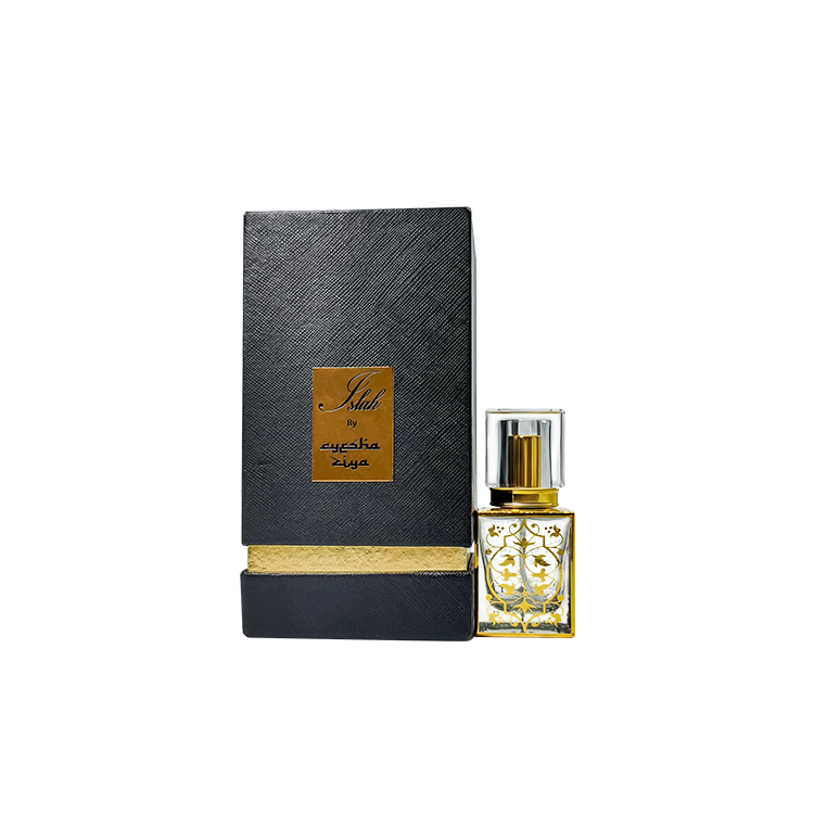 Изысканно роскошные качественные коробки для упаковки парфюмерных подарков с золотым горлышком - Коробки с крышкой и основанием из двух частей - 5
