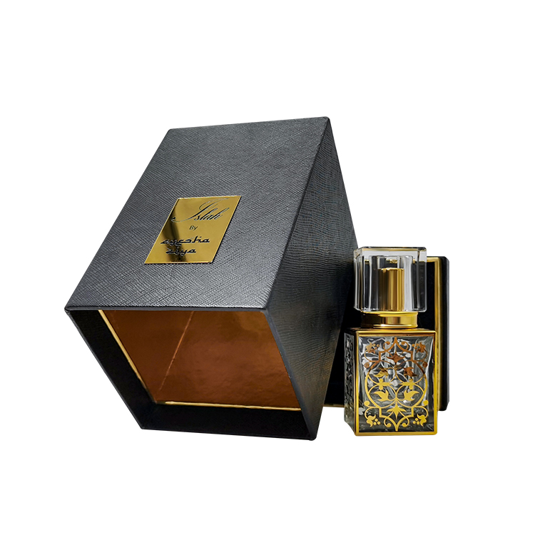 Изысканно роскошные качественные коробки для упаковки парфюмерных подарков с золотым горлышком - Коробки с крышкой и основанием из двух частей - 7
