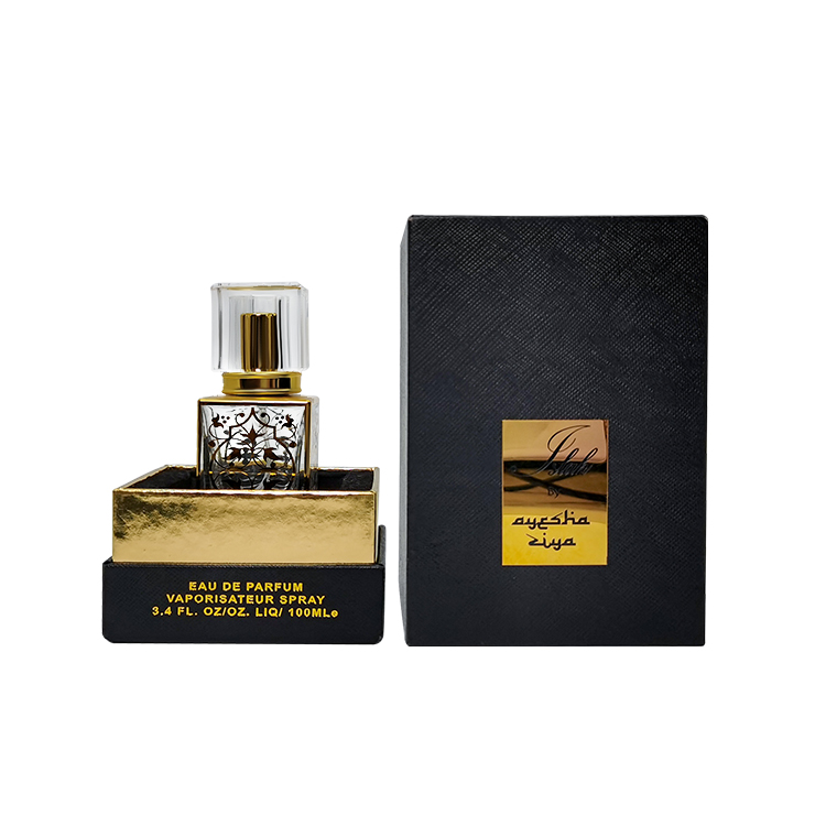 Изысканно роскошные качественные коробки для упаковки парфюмерных подарков с золотым горлышком - Коробки с крышкой и основанием из двух частей - 2